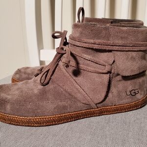 UGG Women's Taupe Suede Ankle Boots